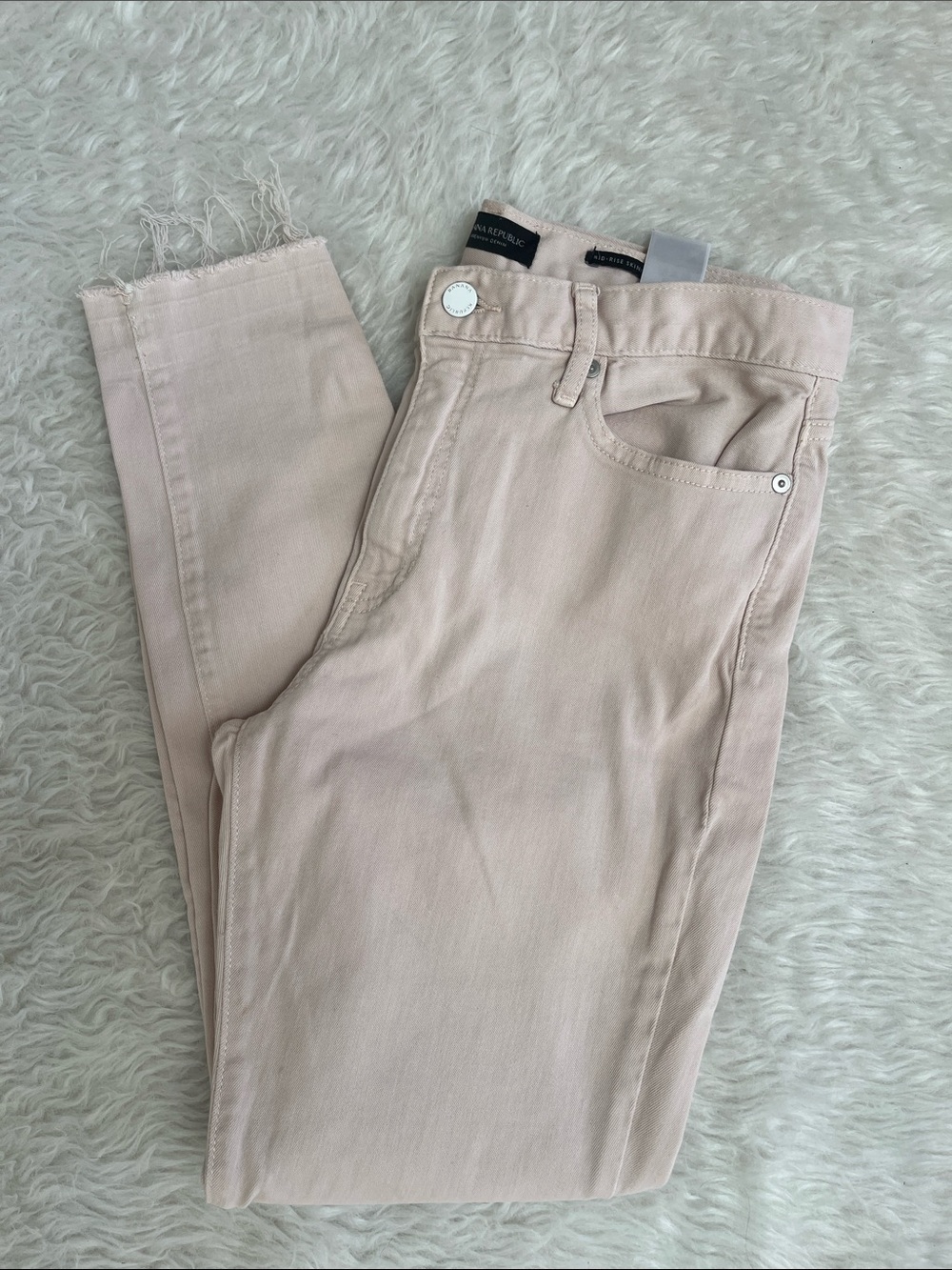 Banana Republic Light Blush Ankle Jeans